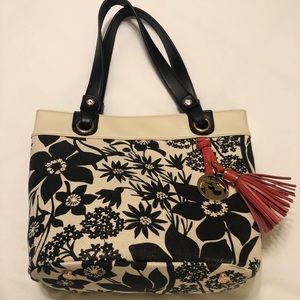 Spartina 449 cream and black handbag